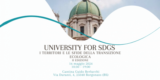 University for SDGs: i territori e le sfide della transizione ecologica - seconda edizione