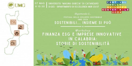 Finanza Esg e imprese innovative in Calabria: storie di sostenibilità